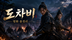 조선 북방 산악 지대에서 검을 든 전사와 여전사가 정체불명의 탈을 쓴 무리와 맞서는 넷플릭스 영화 도차비 총정리 대표 이미지