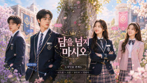 담을 넘지 마시오 등장인물 관계도와 이치원·소란·공수호·김리지의 우정, 경쟁, 설렘을 표현한 화려한 청춘 드라마 대표 이미지
