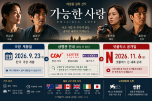 가능한 사랑 개봉일 상영관 넷플릭스 공개일 총정리 대표 이미지