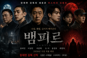 뱀피르 영화 장재현 감독 신작 출연진과 2028년 개봉 정보를 담은 대표 이미지
