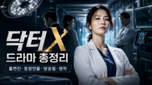 닥터X 드라마 총정리 김지원 출연진 등장인물 방송일 원작 메디컬 드라마 대표 이미지