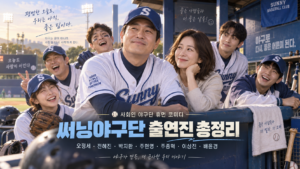 써닝야구단 출연진 총정리 오정세 전혜진 박지환 주현영 주종혁 이상진 배윤경 대표 이미지