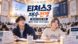 티처스3 재수전쟁 재수생 100명 경쟁과 공부하는 수험생 대표 이미지