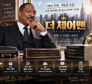 더 체어맨 드라마 에디 머피 주연 Peacock 신작 시리즈